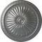 Ekena Millwork Alexa Ceiling Medallion (Fits Canopies up to 3"), Hand-Painted Silver, 15"OD x 1 3/4"P CM14AXSLS - alternate 1